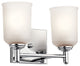 Kichler Shailene 2 Light Bath Light in Chrome