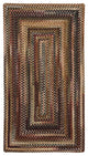 Capel Eaton Burgundy 0442_575 Braided Rugs - 5' 6" X 5' 6" Concentric Rectangle