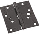 National Hardware N830-402 512 Door Hinges, Steel, Oil Rubbed Bronze, 4"