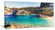 Rocky Beach with Turquoise Water, Beach Photo Canvas Print, 32"x16"