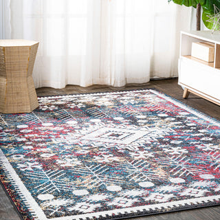 Dhiya Distressed Kilim Runner Rug, Multi, 3'x5'