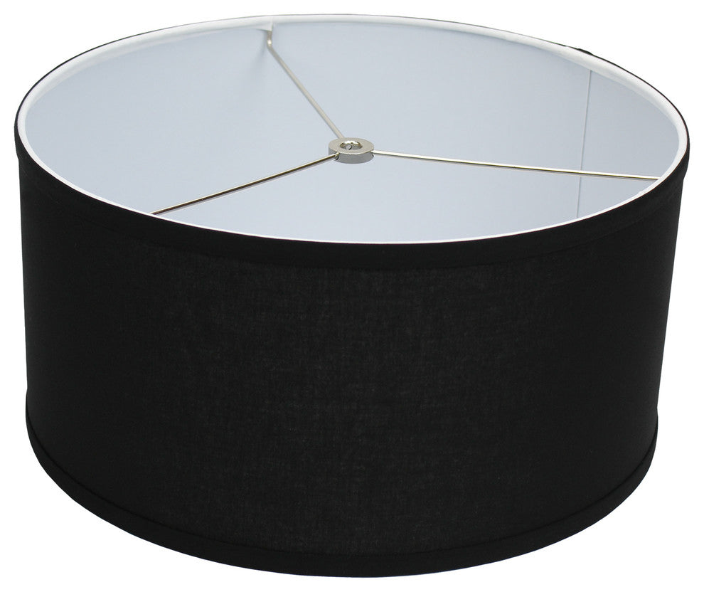 Fenchel Shades, 14"x14"x7" Spider Attachment Drum Lamp Shade, Linen