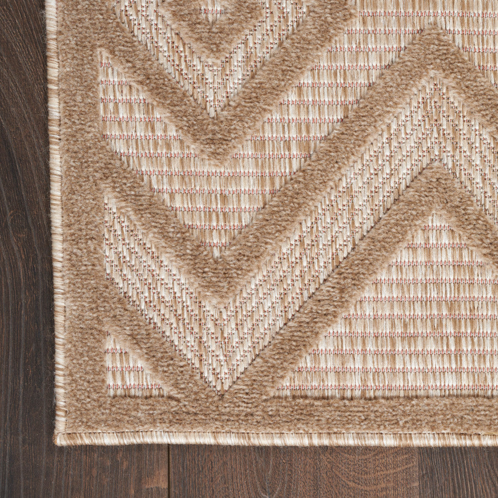 Nourison Versatile 9' x 12' Natural Beige Modern Area Rug