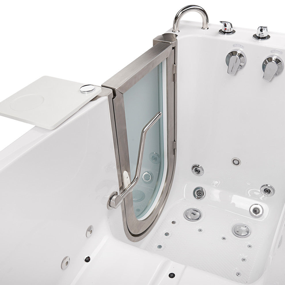 Ella Ultimate 30"x60" Acrylic Triple Massage Walk-In-Bathtub,Fast Fill Faucet