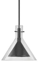 Atticus 14" 1 Light Pendant, Satin Black