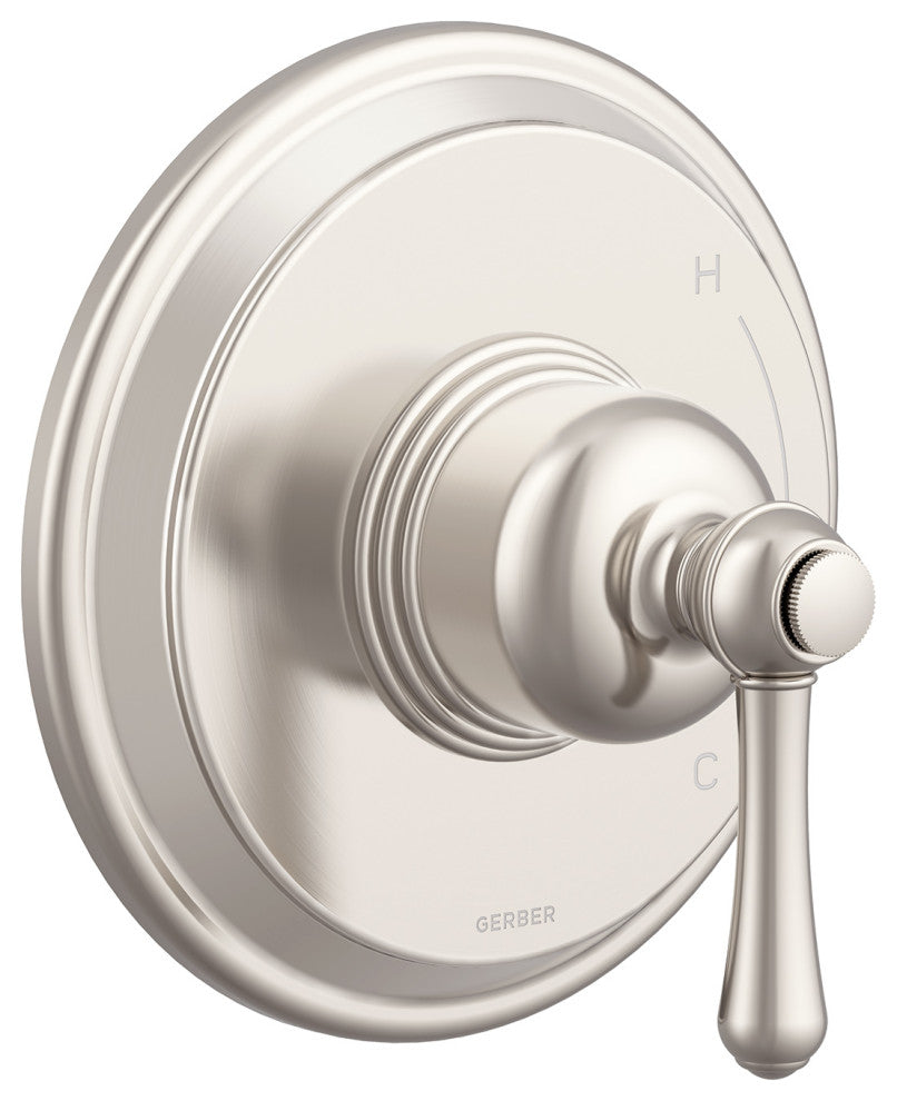 Opulence Single Handle Pressure Balance Trim Kit for Valve Only Brushed Nickel
