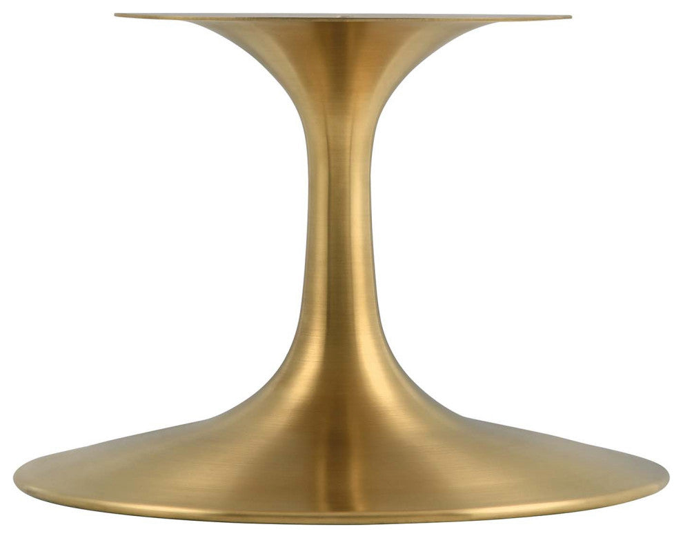 Lippa 36" Round Artificial Travertine Coffee Table, Gold Travertine