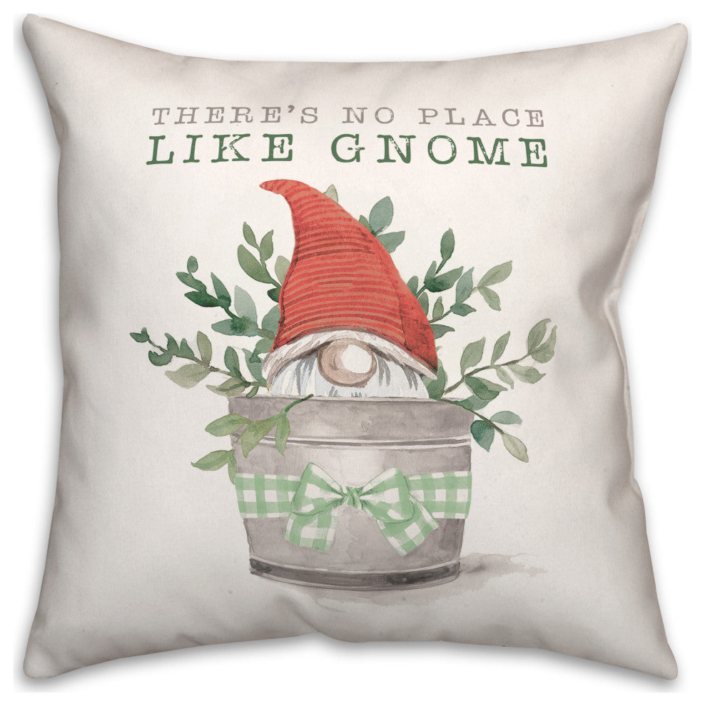 Gnome Bucket 2 18x18 Spun Poly Pillow