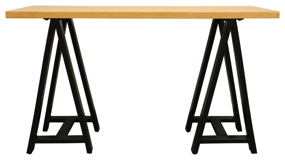 2-Piece Office Set With Paolini Student Desk and Phelps Natural Armchair