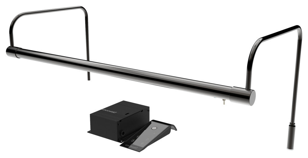 21" Slim Line Frame Light, Black With Hard Wire Kit and Remote