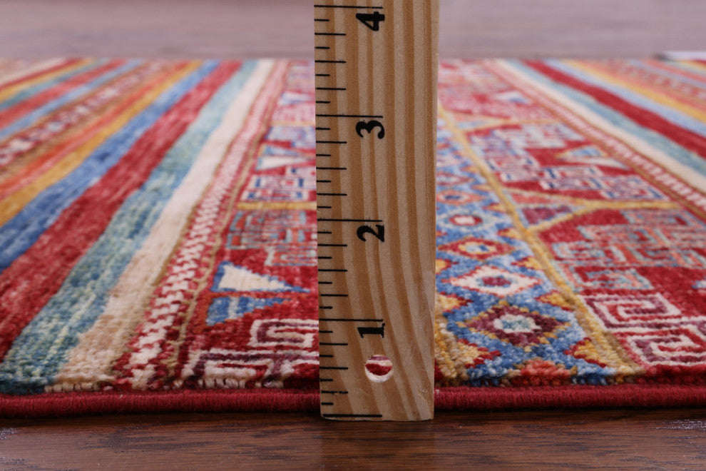 2' 8" X 3' 11" Super Kazak Khorjin Hand-Knotted Rug Q10795