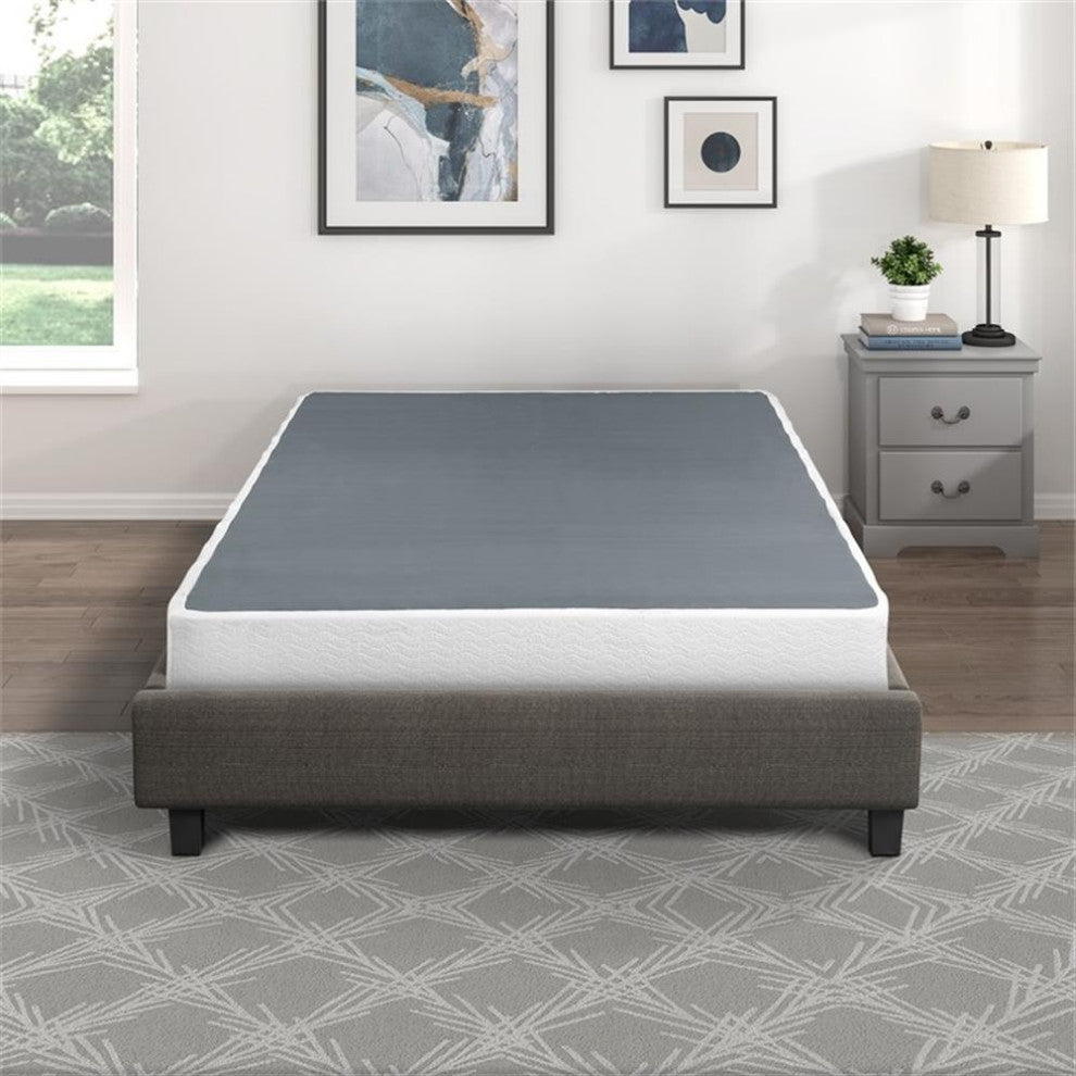 Lexicon Omax Full Size Mattress Foundation in White