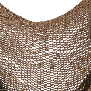 Sunnydaze Soft Polyester Extra-Large Hanging Caribbean Hammock Chair, Mocha