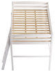 Concord Twin Size High Loft Bed with Desk, White, No Desk