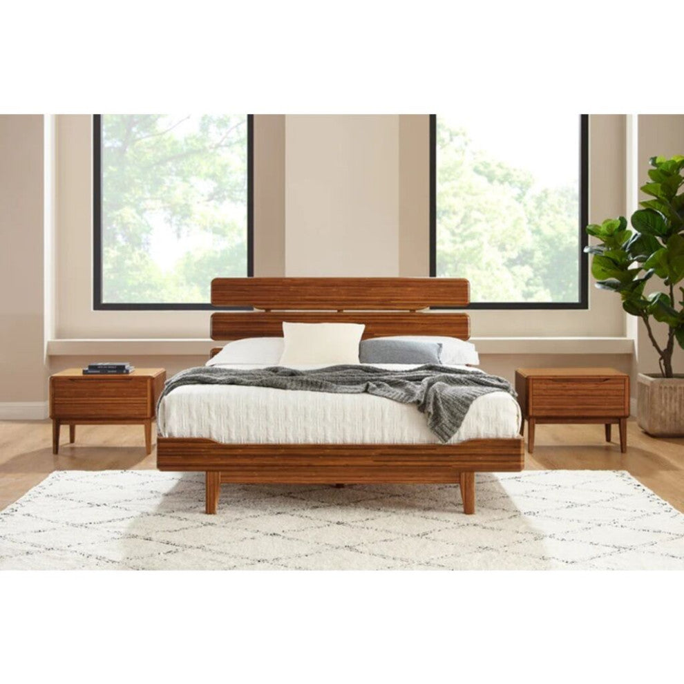 Greenington Currant Platform Bed - Amber