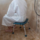 HERCULES Series 300LB Capacity Adjustable Shower Chair, Non-slip Feet, Navy