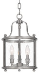 Mansfield 3-Light Pendant, Antique Nickel
