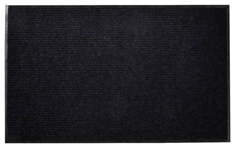 Black PVC Door Mat 35"x24"