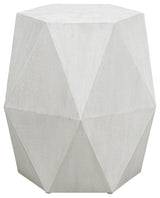 Uttermost Volker White Geometric Accent Table