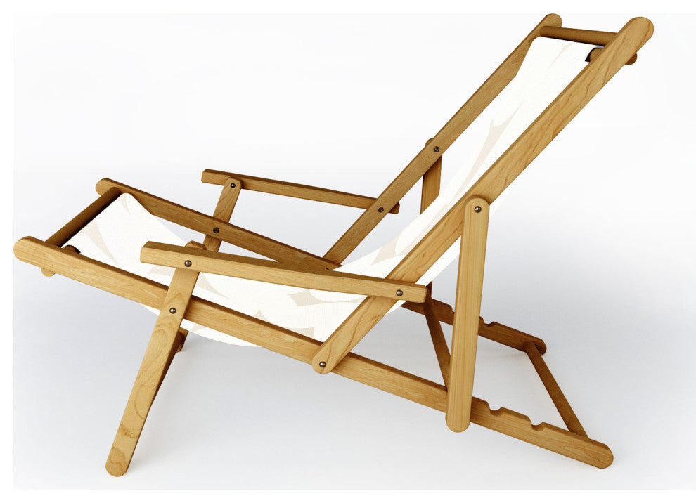 Colour Poems Abstract Shapes Neutral White Sling Chair