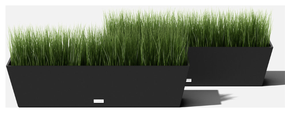 Veradek Pure Series Window Box, Black, 36 Inch, 2 Pack