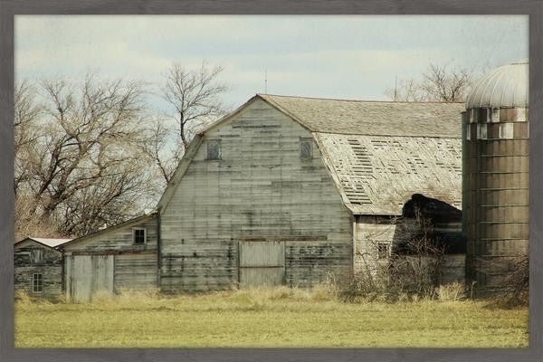 "Barn Profile" Framed Painting Print, 18"x12"