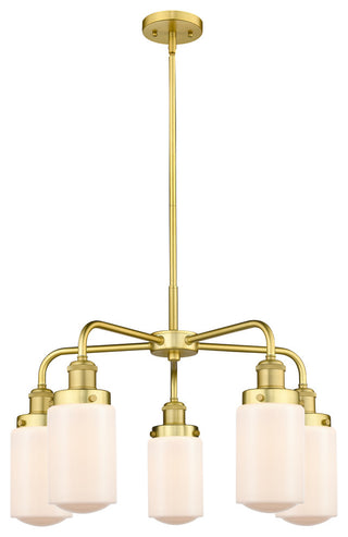 Innovations Dover 5 22.5" Chandelier Satin Gold