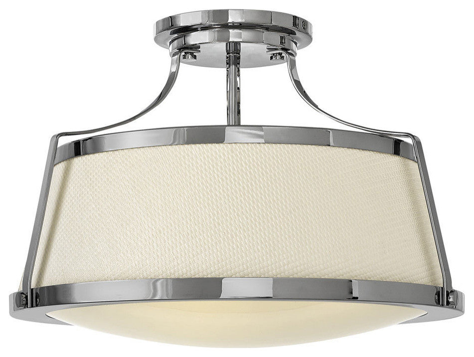 Hinkley Charlotte Large Semi-Flush Mount, Chrome