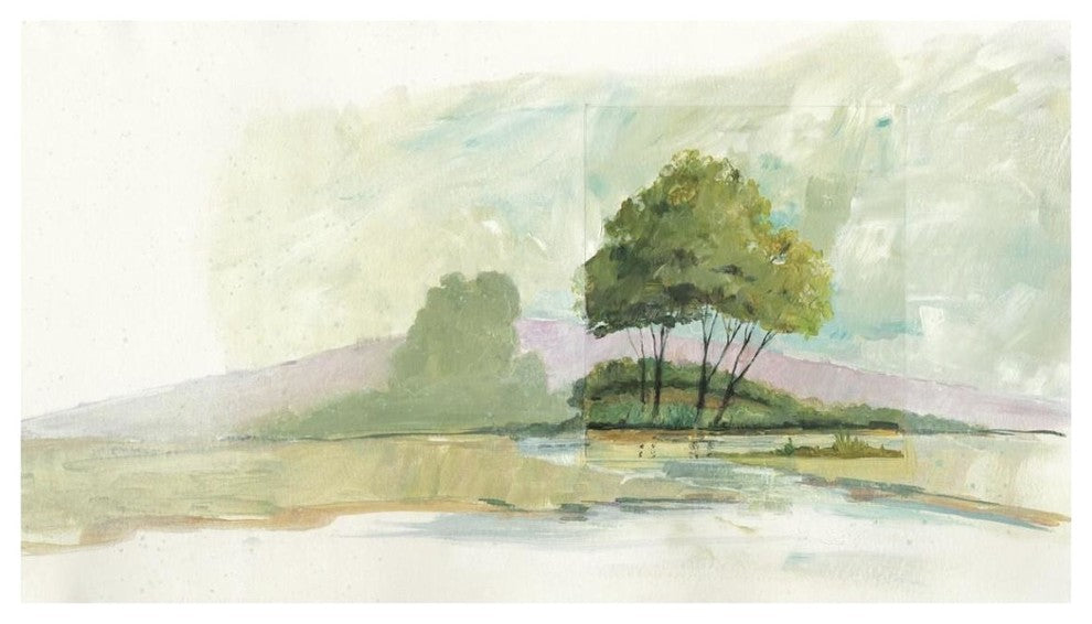 "Lake Front II Dark" Digital Paper Print by Avery Tillmon, 42"x24"