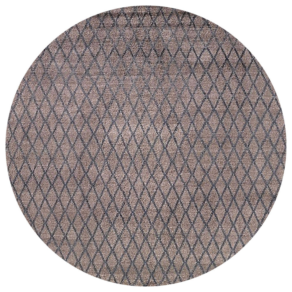 Ahgly Company Indoor Round Mid-Century Modern Area Rugs, 5' Round