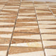 12"x12" Marble Mosaic Tile, Bamboo Collection, Cafe, Brick, Polished, Set of 5