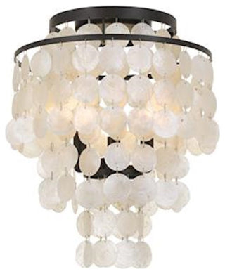 Crystorama BRI-3003-DB, 3-Light Ceiling Mount, Dark Bronze