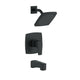 Tribune 1H Tub and Shower Trim Kit and Treysta Cartridge 1.75gpm, Satin Black