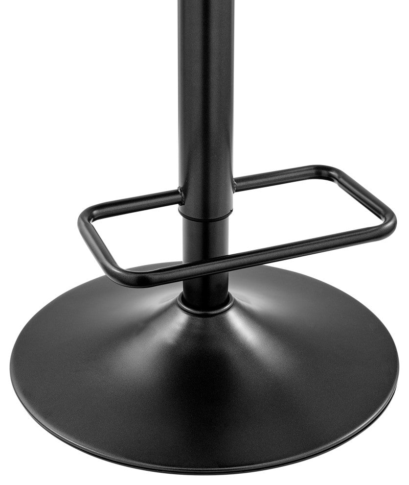 Luther Fabric Gaslift Swivel Bar Stool, Set of 2, Strata Gray
