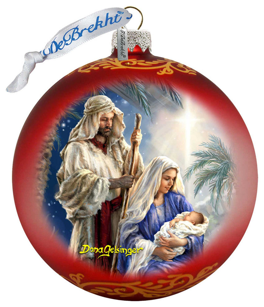 Holy Night Glass Ornament Limited Edition by D. Gelsinger