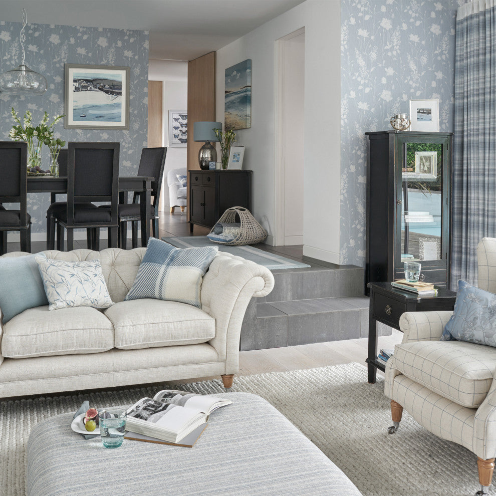 Laura Ashley Dragonfly Garden Wallpaper, Chalk Blue