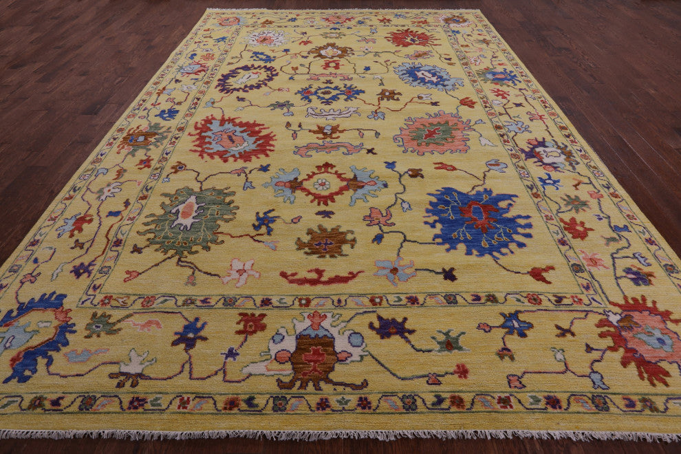 10' 3" X 14' 3" Turkish Oushak Hand-Knotted Wool Rug - Q13566