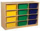 Cubby Shelves With Assorted Trays