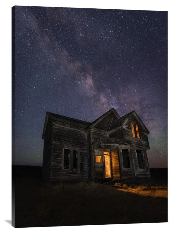 "Pray Nobody Is Home" Stretched Canvas Giclee by Miles Morgan, 26x36"