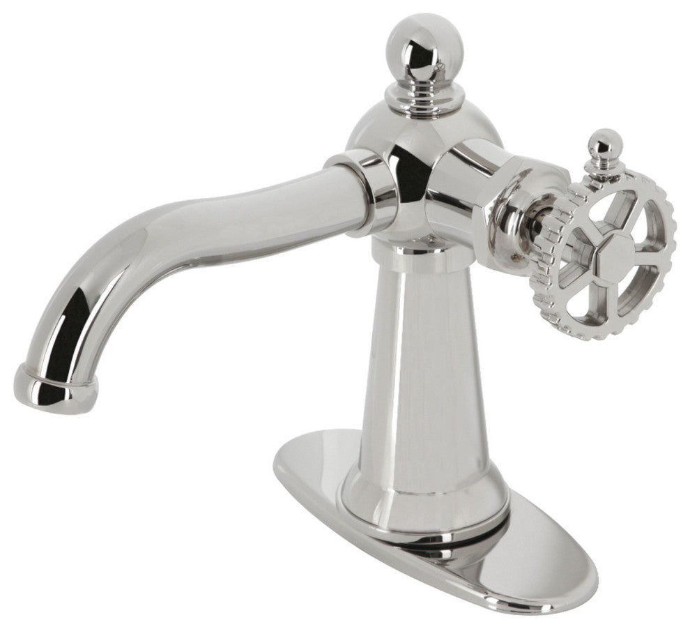 Kingston Brass KSD3546CG Single-Handle Bathroom Faucet, Push Pop-Up