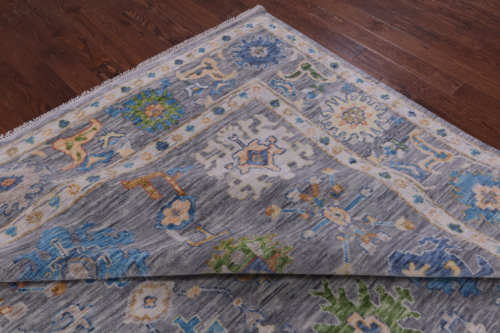 10' 1" X 14' 3" Turkish Oushak Hand-Knotted Rug - Q15665