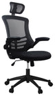 Modern High-Back Mesh Executive Office Chair With Headrest And Flip Up Arms