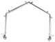 Giles 13/16" 4-Sided Bay Window Curtain Rod, Satin Nickel