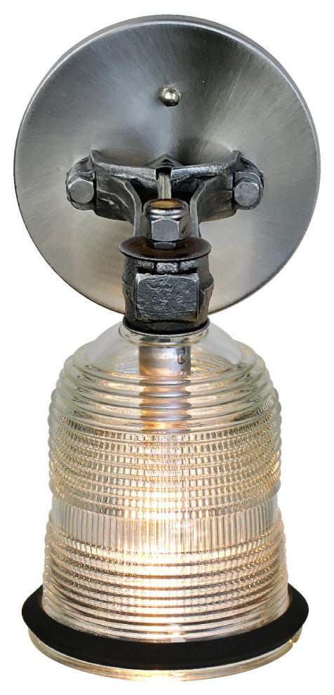 Piston Connecting Rod Runway Light Sconce, Clear Globe