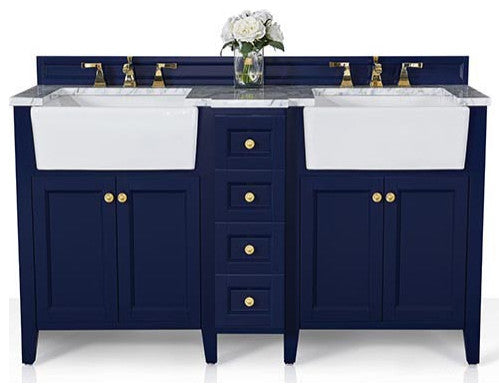 Adeline 60 in. Bath Vanity Set in Heritage Blue