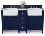 Adeline 60 in. Bath Vanity Set in Heritage Blue