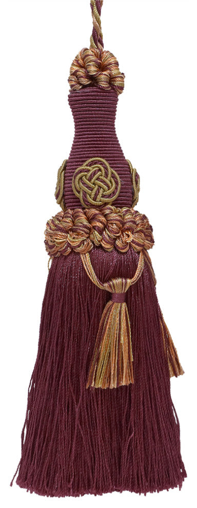 Elegant Key Tassel accented w/ Rosette & Tassels, Color 7346 [Sold Individually]