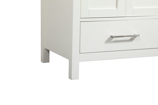 Isabel Single Bathroom Vanity, White, 24", Without Backsplash