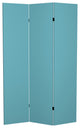 6' Tall Double Sided Teal Canvas Room Divider