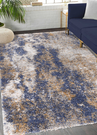 Noori Rug Shag Ridley Blue/Gold Rug
